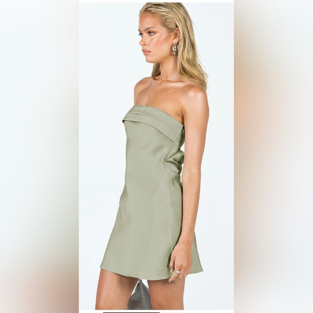 Phillipa Mini Dress Sage Size 6 - Picture 4 of 7
